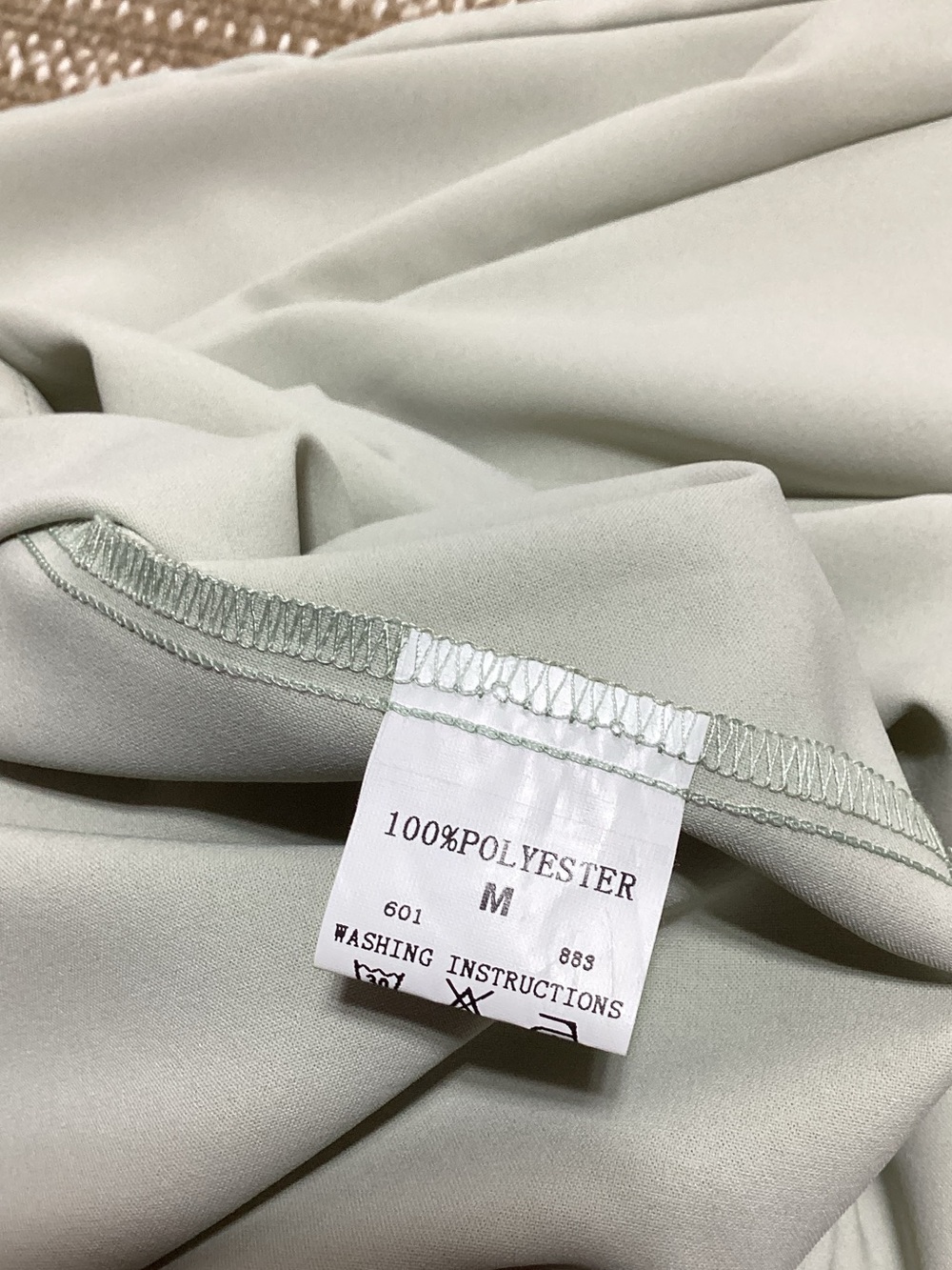 NWT Medium Sage Tie-Shoulder Maxi Dress with Waist Sash - Picture 10 of 13